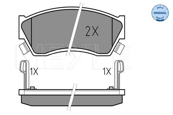 Bromsbeläggsats, Framaxel Meyle 025 213 3314/W MEYLE