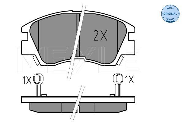 Bromsbeläggsats, Framaxel Meyle 025 213 7316/W MEYLE