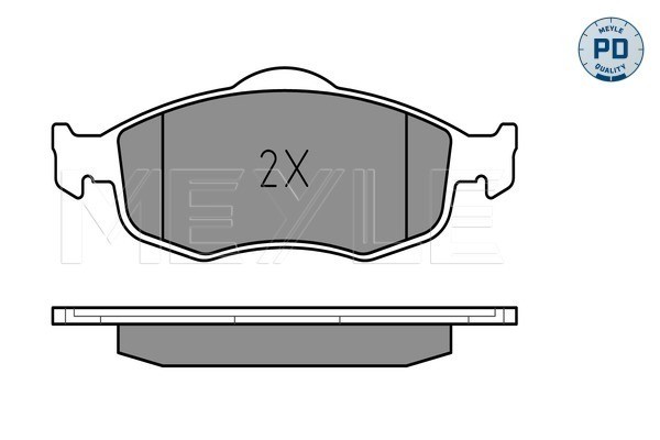 Bromsbeläggsats, Framaxel Meyle 025 213 9418/PD MEYLE