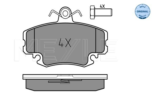 Bromsbeläggsats Solid, Framaxel Meyle 025 214 6318/W MEYLE