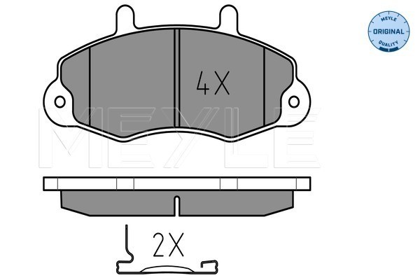 Bromsbeläggsats, Framaxel Meyle 025 214 7018 MEYLE