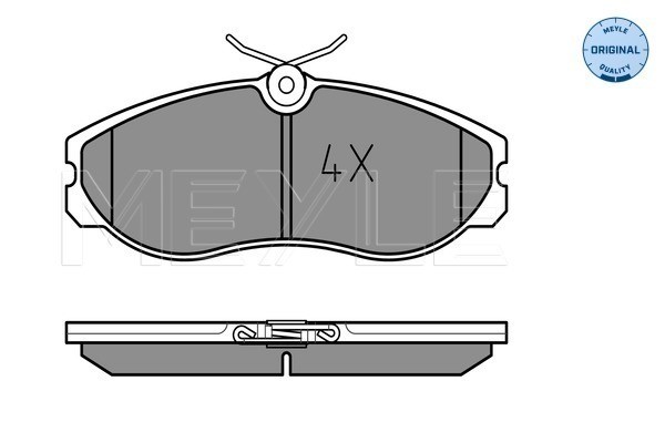 Bromsbeläggsats, Framaxel Meyle 025 214 8115 MEYLE