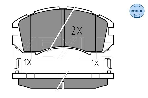 Bromsbeläggsats, Framaxel Meyle 025 214 9517/W MEYLE