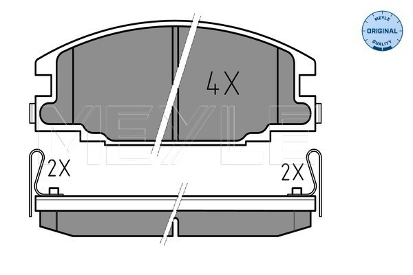 Bromsbeläggsats, Framaxel Meyle 025 215 4316/W MEYLE