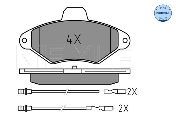 Bromsbeläggsats, Framaxel Meyle 025 216 3117/W MEYLE