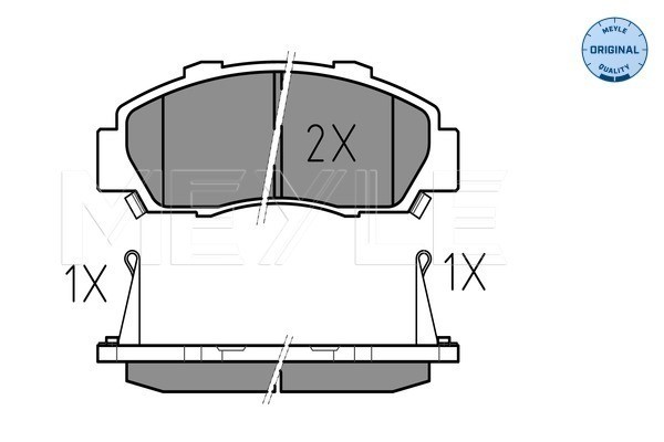 Bromsbeläggsats, Framaxel Meyle 025 216 5118/W MEYLE