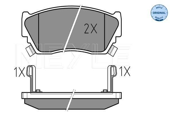 Bromsbeläggsats, Framaxel Meyle 025 216 5716/W MEYLE