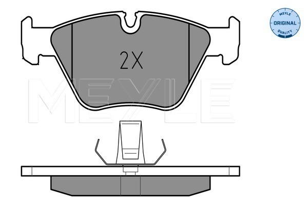 Bromsbeläggsats, Framaxel Meyle 025 216 7720 MEYLE