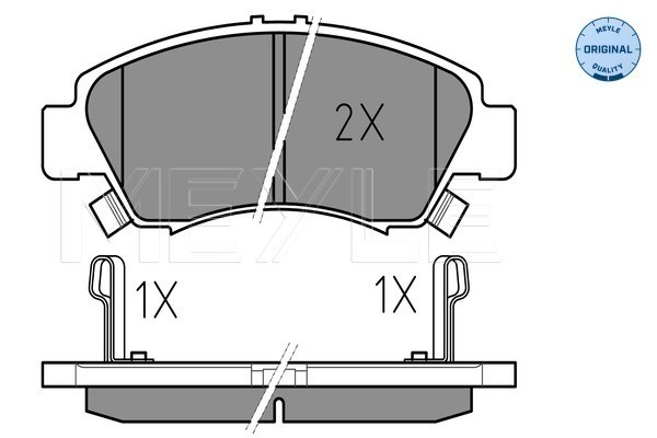 Bromsbeläggsats, Framaxel Meyle 025 216 9715/W MEYLE
