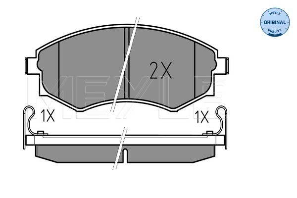 Bromsbeläggsats, Framaxel Meyle 025 217 2517/W MEYLE
