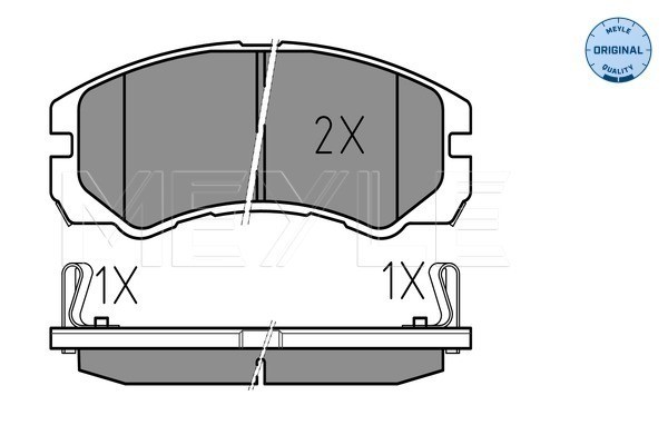 Bromsbeläggsats, Framaxel Meyle 025 218 4516/W MEYLE