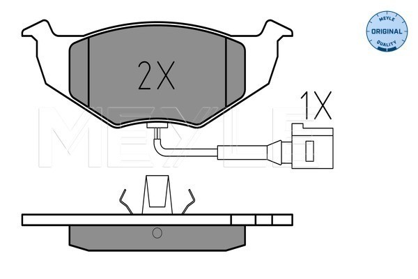 Bromsbeläggsats, Framaxel Meyle 025 218 6817/W MEYLE
