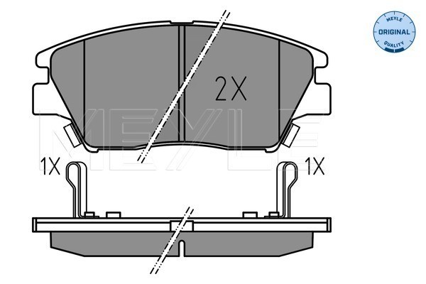 Bromsbeläggsats, Framaxel Meyle 025 225 9018 MEYLE