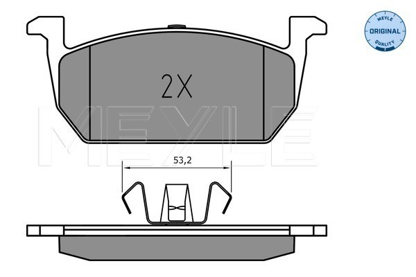 Bromsbeläggsats, Framaxel Meyle 025 226 3117 MEYLE