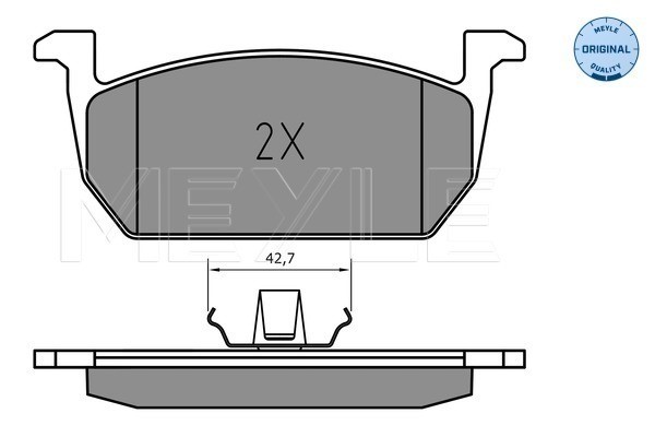 Bromsbeläggsats, Framaxel Meyle 025 226 3117 MEYLE
