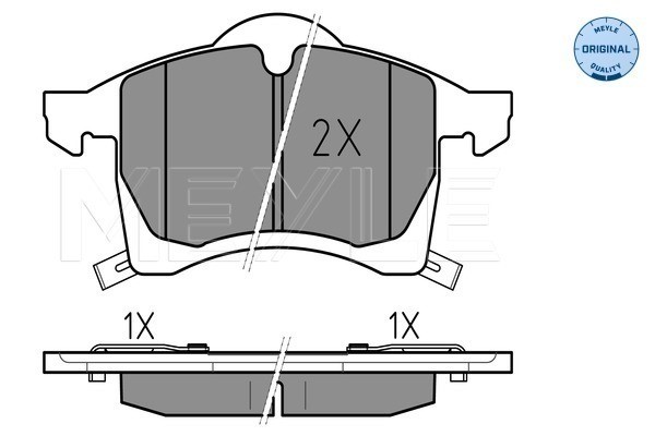 Bromsbeläggsats, Framaxel Meyle 025 230 5719/W MEYLE