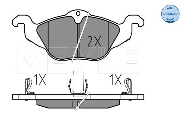 Bromsbeläggsats, Framaxel Meyle 025 230 6317/W MEYLE