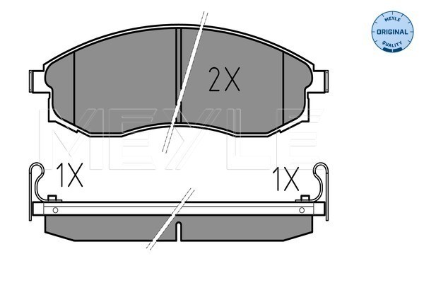 Bromsbeläggsats, Framaxel Meyle 025 230 8617/W MEYLE