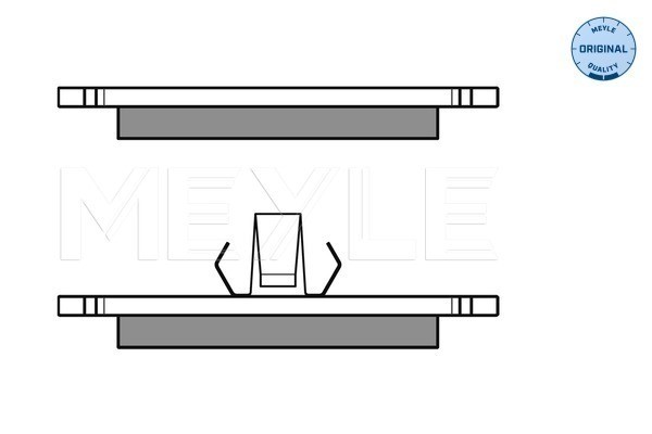 Bromsbeläggsats, Framaxel Meyle 025 231 0315 MEYLE
