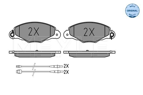 Bromsbeläggsats, Framaxel Meyle 025 231 3518/W MEYLE