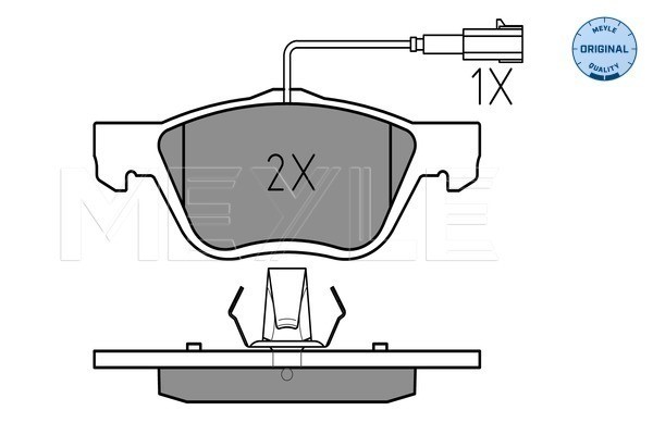 Bromsbeläggsats, Framaxel Meyle 025 232 8919/W MEYLE