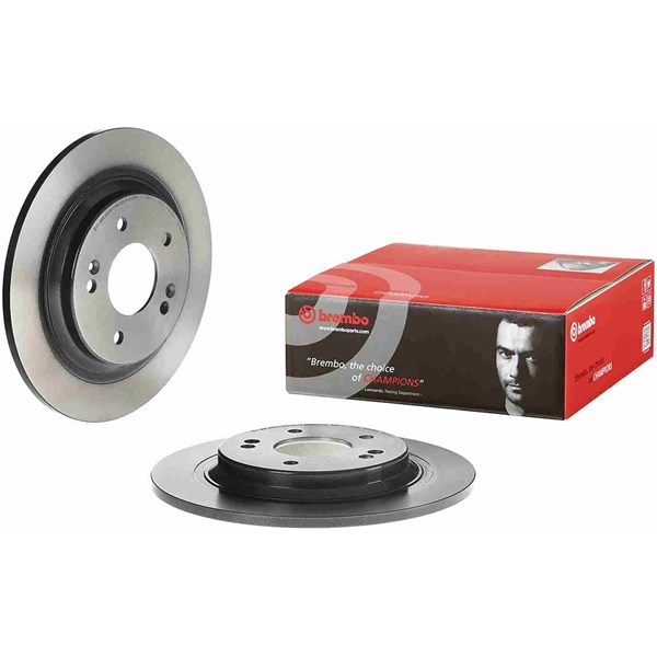 Bromsskiva Solid, Bakaxel Brembo Coated disc line 08.D882.11 BREMBO