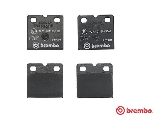 Bromsbeläggsats, parkeringsbroms, Bakaxel BREMBO