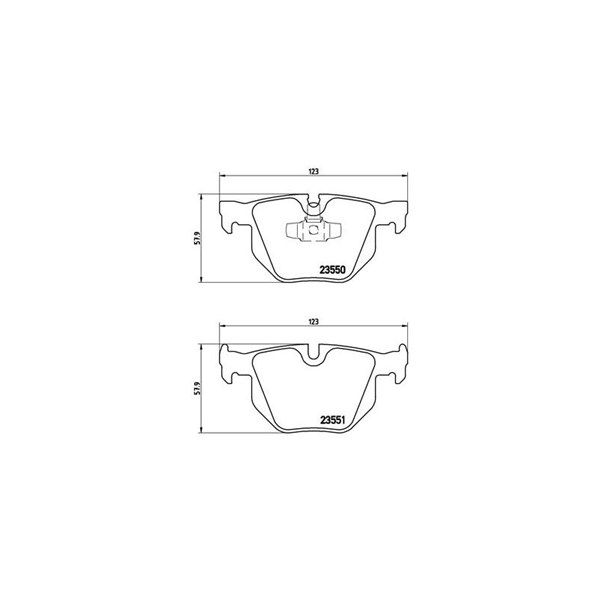 Bromsbeläggsats, Bakaxel Brembo Brembo xtra line P 06 039X BREMBO