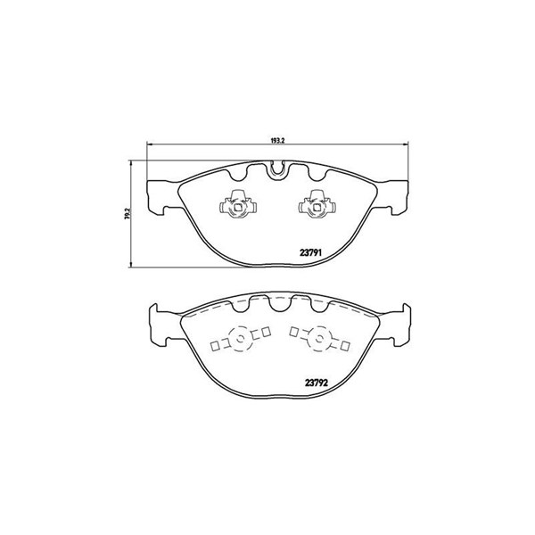 Bromsbeläggsats, Framaxel Brembo P 06 047 BREMBO Bromsbeläggsats, Framaxel Brembo P 06 047 BREMBO
