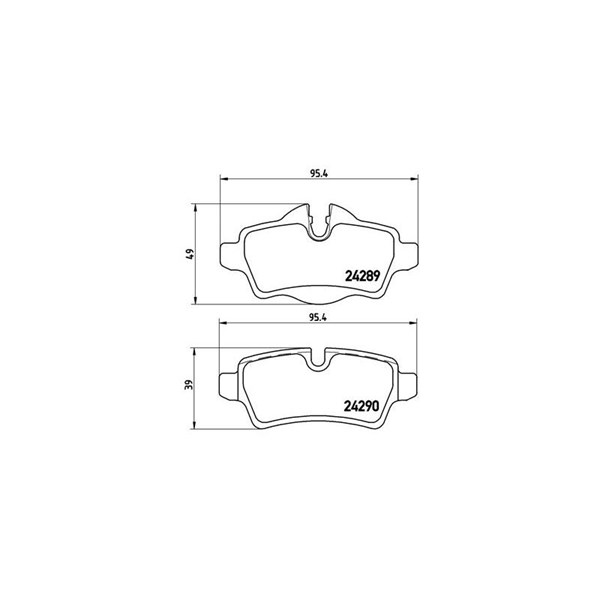 Bromsbeläggsats, Bakaxel Brembo Brembo xtra line P 06 052X BREMBO Bromsbeläggsats, Bakaxel Brembo Brembo xtra line P 06 052X BREMBO