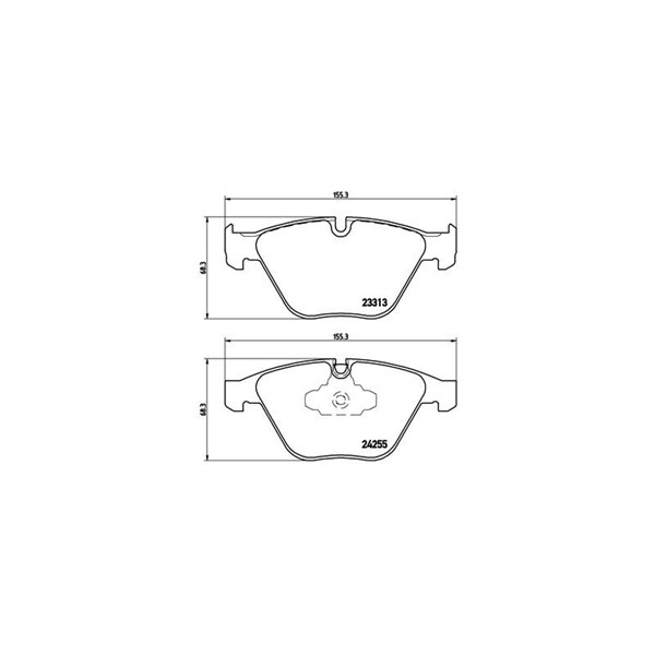 Bromsbeläggsats, Framaxel Brembo Brembo xtra line P 06 055X BREMBO