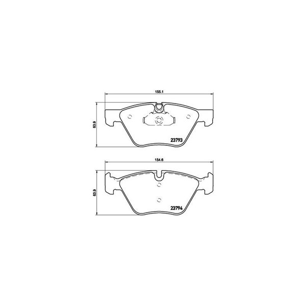 Bromsbeläggsats, Framaxel Brembo Brembo xtra line P 06 057X BREMBO