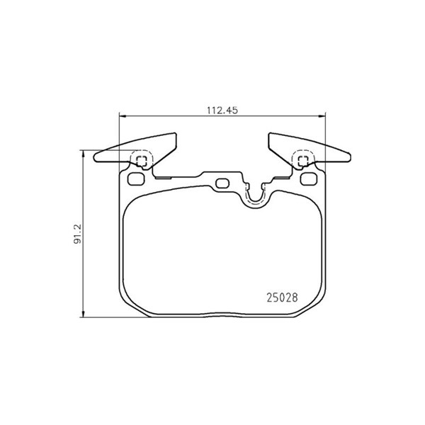 Bromsbeläggsats, Framaxel Brembo P 06 098 BREMBO