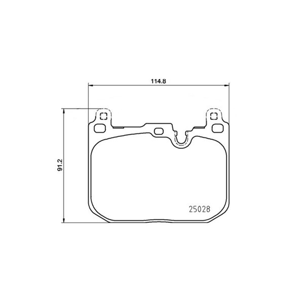 Bromsbeläggsats, Framaxel Brembo P 06 110 BREMBO Bromsbeläggsats, Framaxel Brembo P 06 110 BREMBO