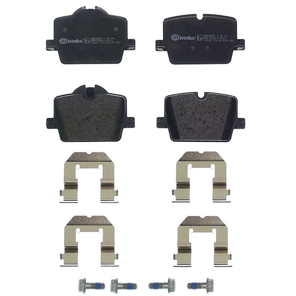 Bromsbeläggsats, Bakaxel Brembo P 06 114 BREMBO