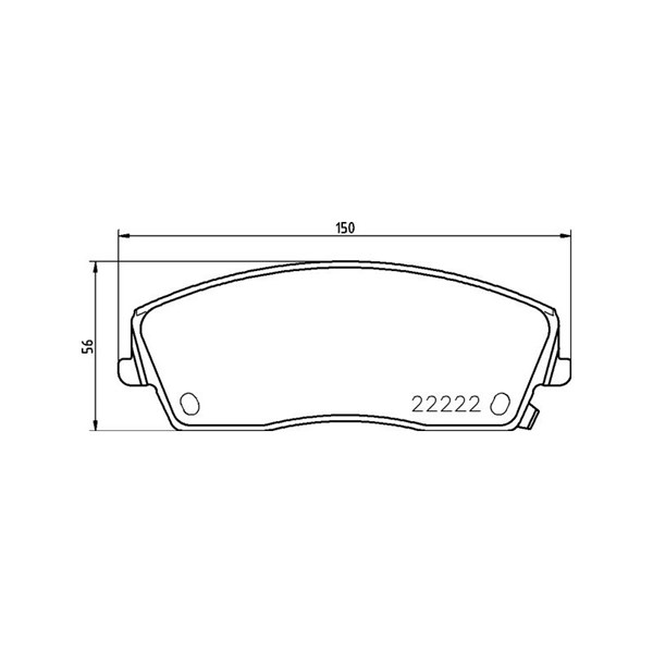 Bromsbeläggsats, Framaxel Brembo P 11 041 BREMBO