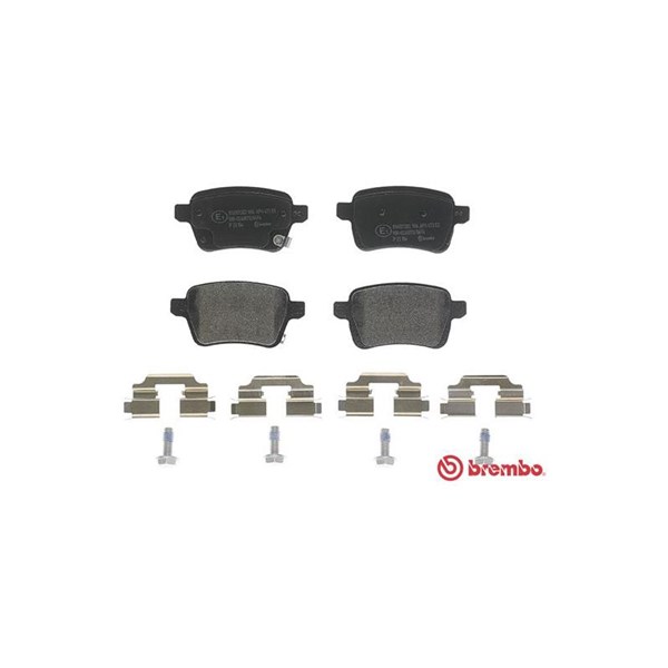 Bromsbeläggsats, Bakaxel Brembo P 23 156 BREMBO