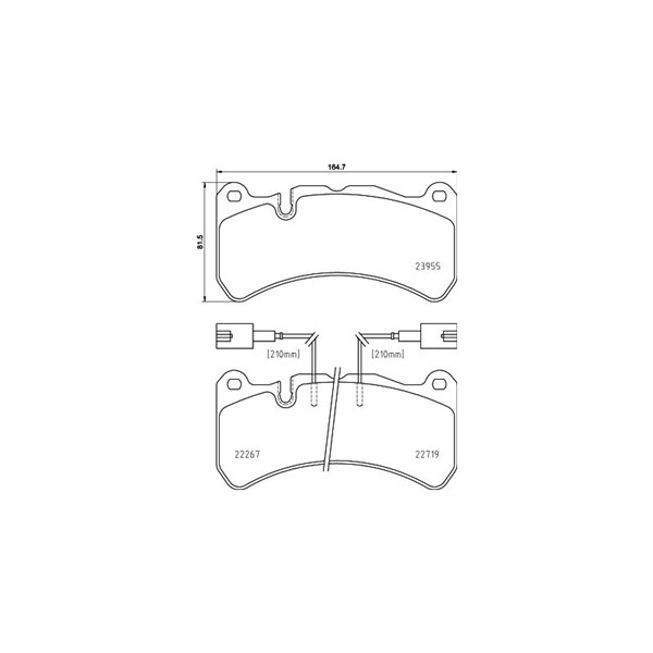Bromsbeläggsats, Framaxel Brembo P 23 186 BREMBO Bromsbeläggsats, Framaxel Brembo P 23 186 BREMBO