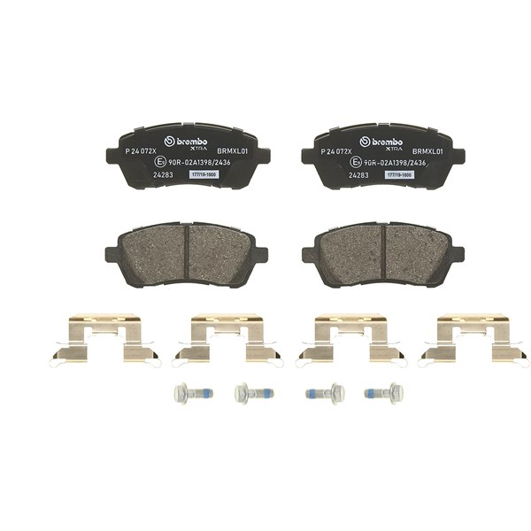Bromsbeläggsats, Framaxel Brembo Brembo xtra line P 24 072X BREMBO