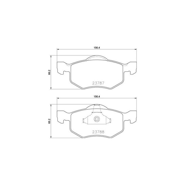 Bromsbeläggsats, Framaxel Brembo P 24 219 BREMBO