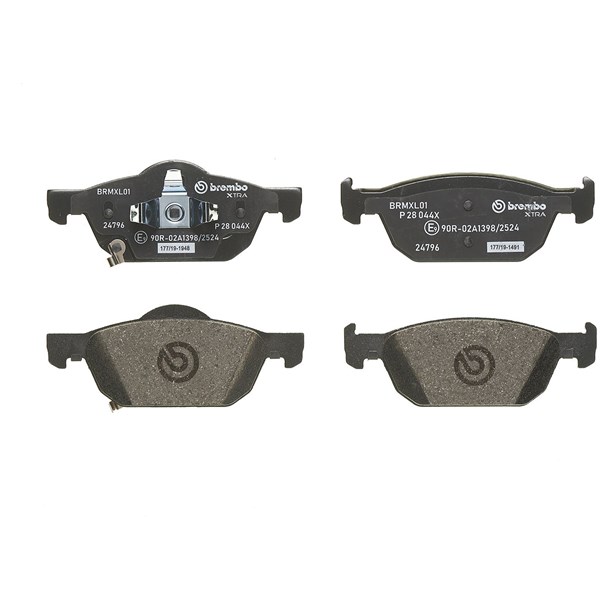 Bromsbeläggsats, Framaxel Brembo Brembo xtra line P 28 044X BREMBO