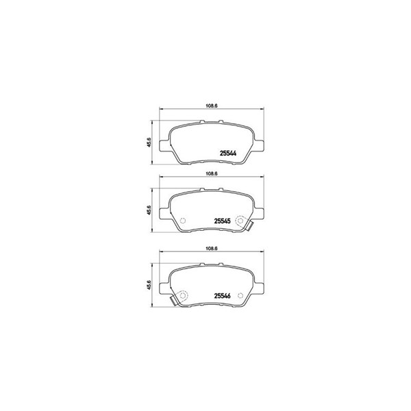 Bromsbeläggsats, Bakaxel Brembo P 28 094 BREMBO