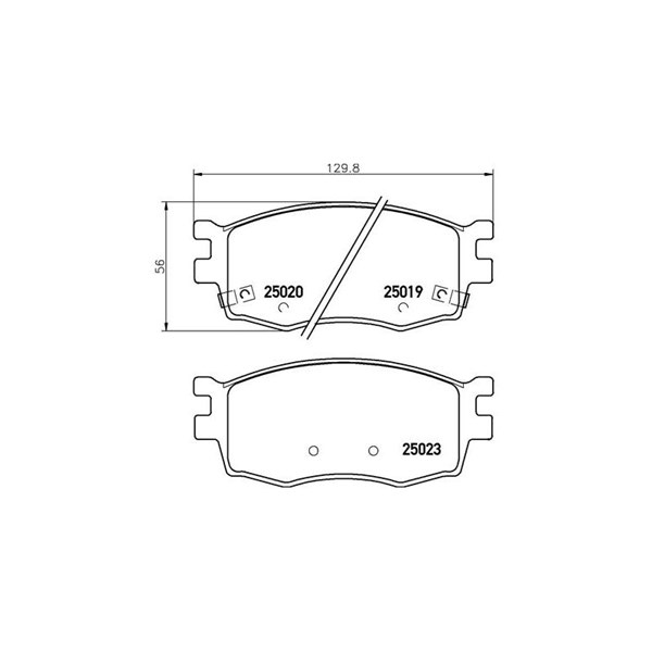 Bromsbeläggsats, Framaxel BREMBO Bromsbeläggsats, Framaxel BREMBO