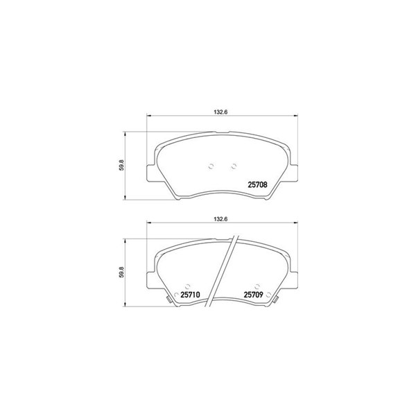 Bromsbeläggsats, Framaxel Brembo Brembo xtra line P 30 073X BREMBO
