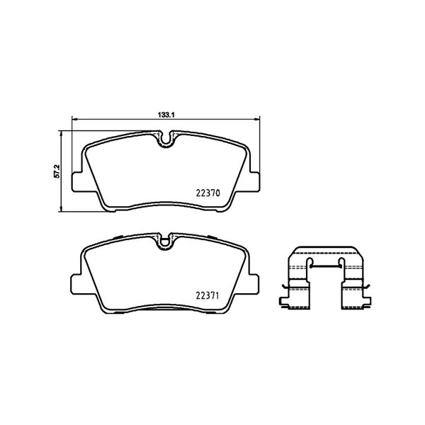 Bromsbeläggsats, Bakaxel Brembo P 30 085 BREMBO Bromsbeläggsats, Bakaxel Brembo P 30 085 BREMBO