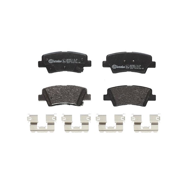 Bromsbeläggsats, Bakaxel Brembo P 30 106 BREMBO