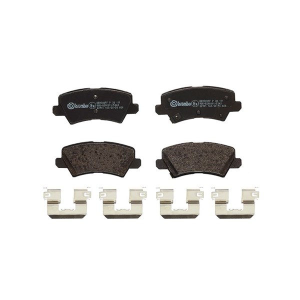 Bromsbeläggsats, Bakaxel Brembo P 30 111 BREMBO