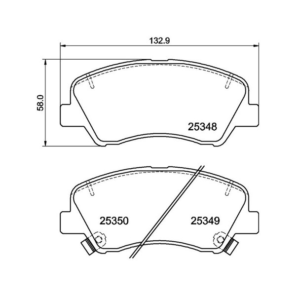 Bromsbeläggsats, Framaxel Brembo P 30 122 BREMBO Bromsbeläggsats, Framaxel Brembo P 30 122 BREMBO