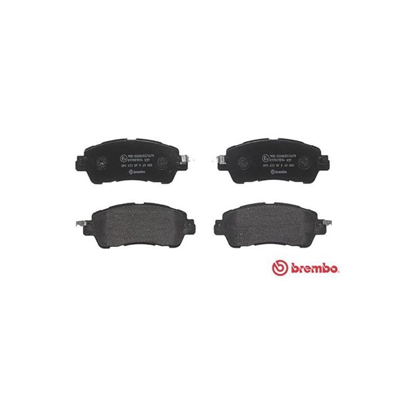 Bromsbeläggsats, Framaxel Brembo P 49 055 BREMBO