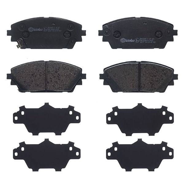 Bromsbeläggsats, Framaxel Brembo P 49 065 BREMBO